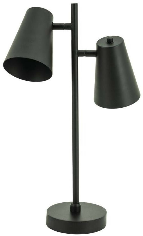 By-Boo Tafellamp 'Cole' 2-lamps, kleur Zwart