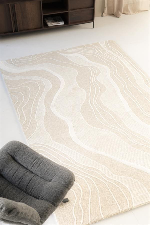 Vloerkleed Soil 160×230 cm – Beige By-Boo Vloerkleed 230281