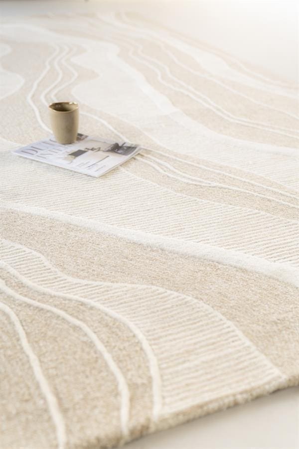 Vloerkleed Soil 190×290 cm – Beige By-Boo Vloerkleed 230282