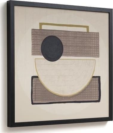 COCO maison Encounter schilderij 100x100cm Beige|Wit Schilderij