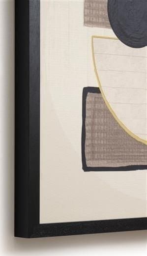 COCO maison Encounter schilderij 100x100cm Beige|Wit Schilderij