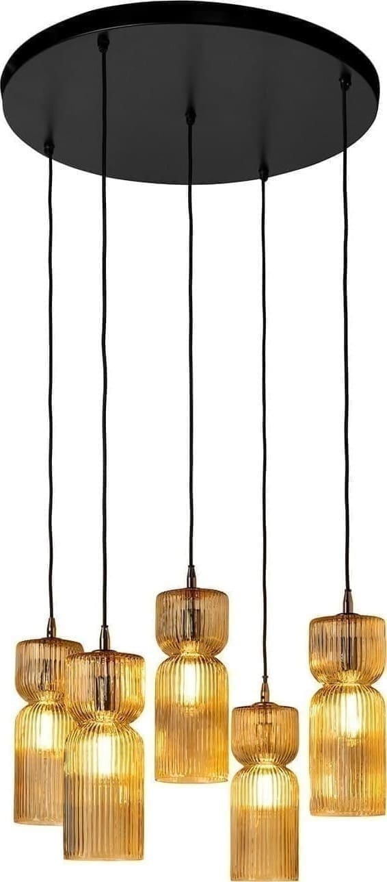 Feelings Wonen meubelen Naomi hanglamp 5-lichts Naturel Hanglamp