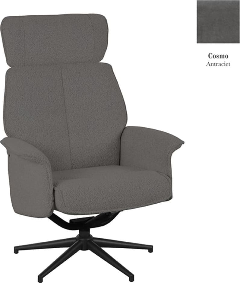 LABEL51 Fauteuil Verdal - Antraciet - Cosmo Antraciet Fauteuil