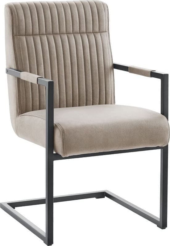 Pronto Wonen Eetkamerstoel Dantero clay Taupe|Bruin Eetkamerstoel