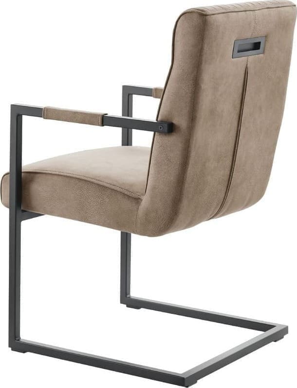 Pronto Wonen Eetkamerstoel Dantero taupe Taupe Eetkamerstoel