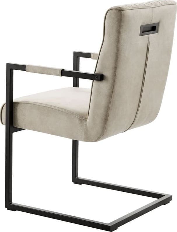 Pronto Wonen Eetkamerstoel Dantero zandbeige Bruin Eetkamerstoel