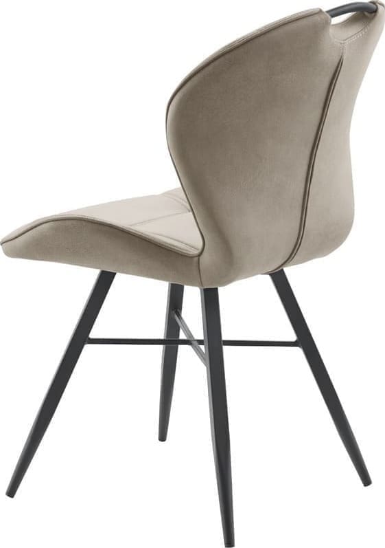 Pronto Wonen Eetkamerstoel Loana microvezel clay Taupe|Bruin Eetkamerstoel
