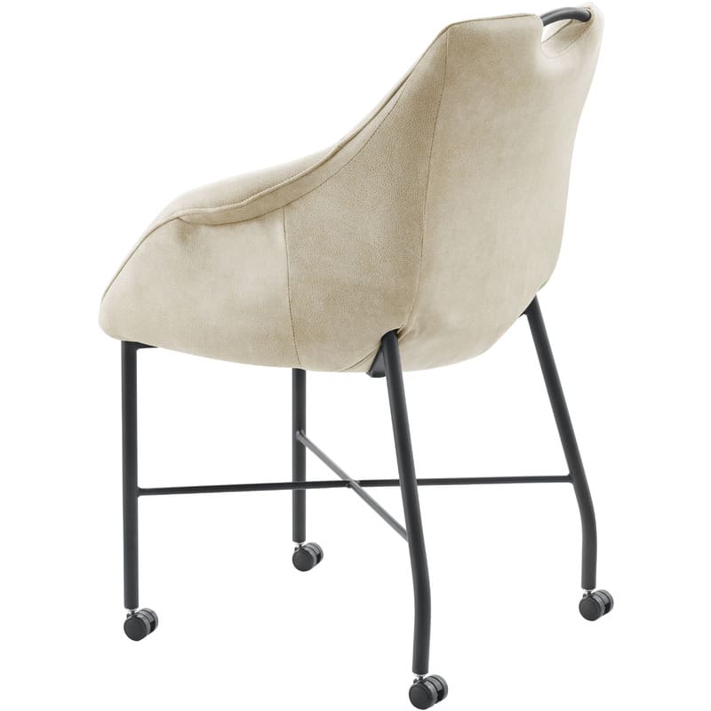 Pronto Wonen Eetkamerstoel Lucide zandbeige Bruin Eetkamerstoel