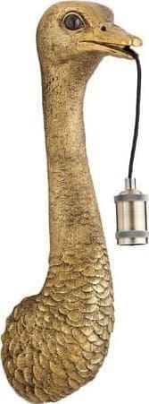 Pronto Wonen Wandlamp Mozzi struisvogel antiek brons Brons Verlichting