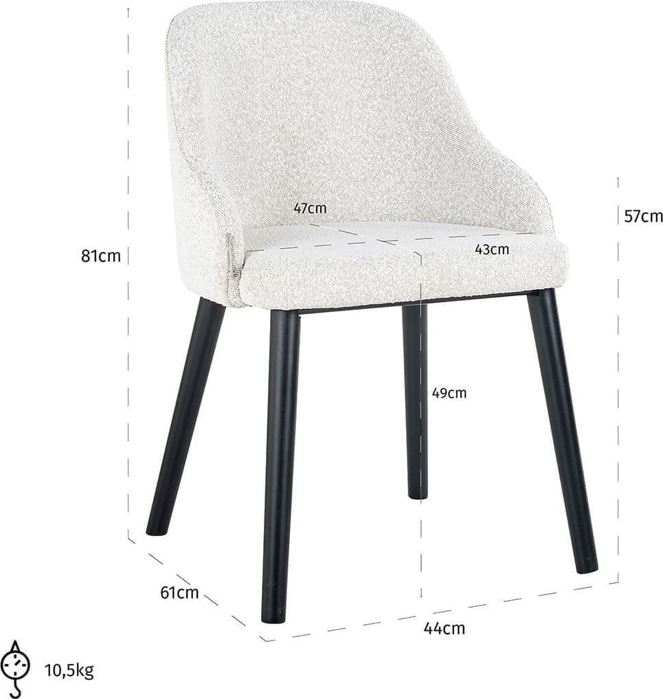 Richmond Interiors Stoel Twiggy Eetkamerstoel