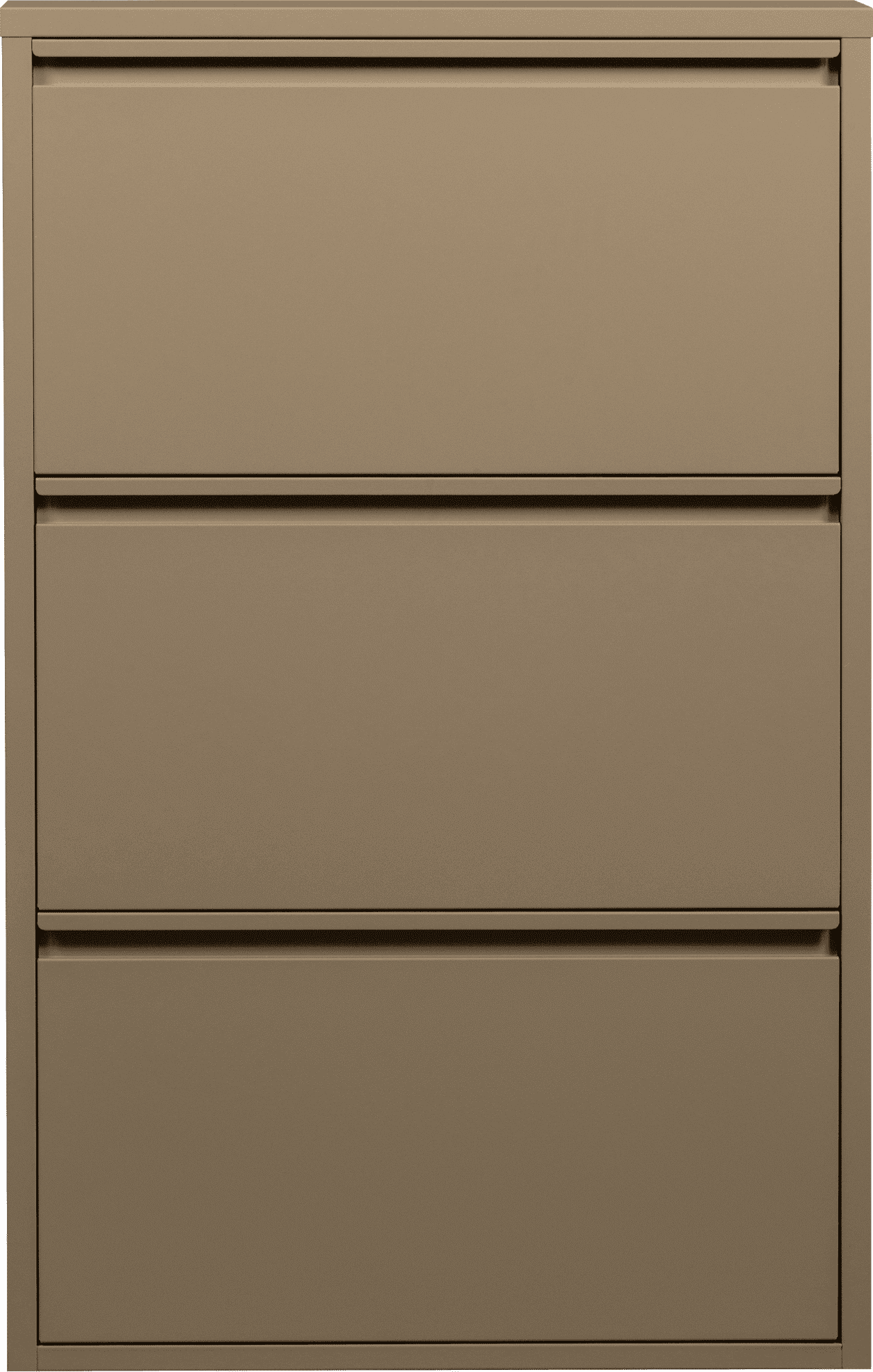 WOOOD Sabine 3-vaks schoenenkast metaal zand Beige|Bruin Wandrek