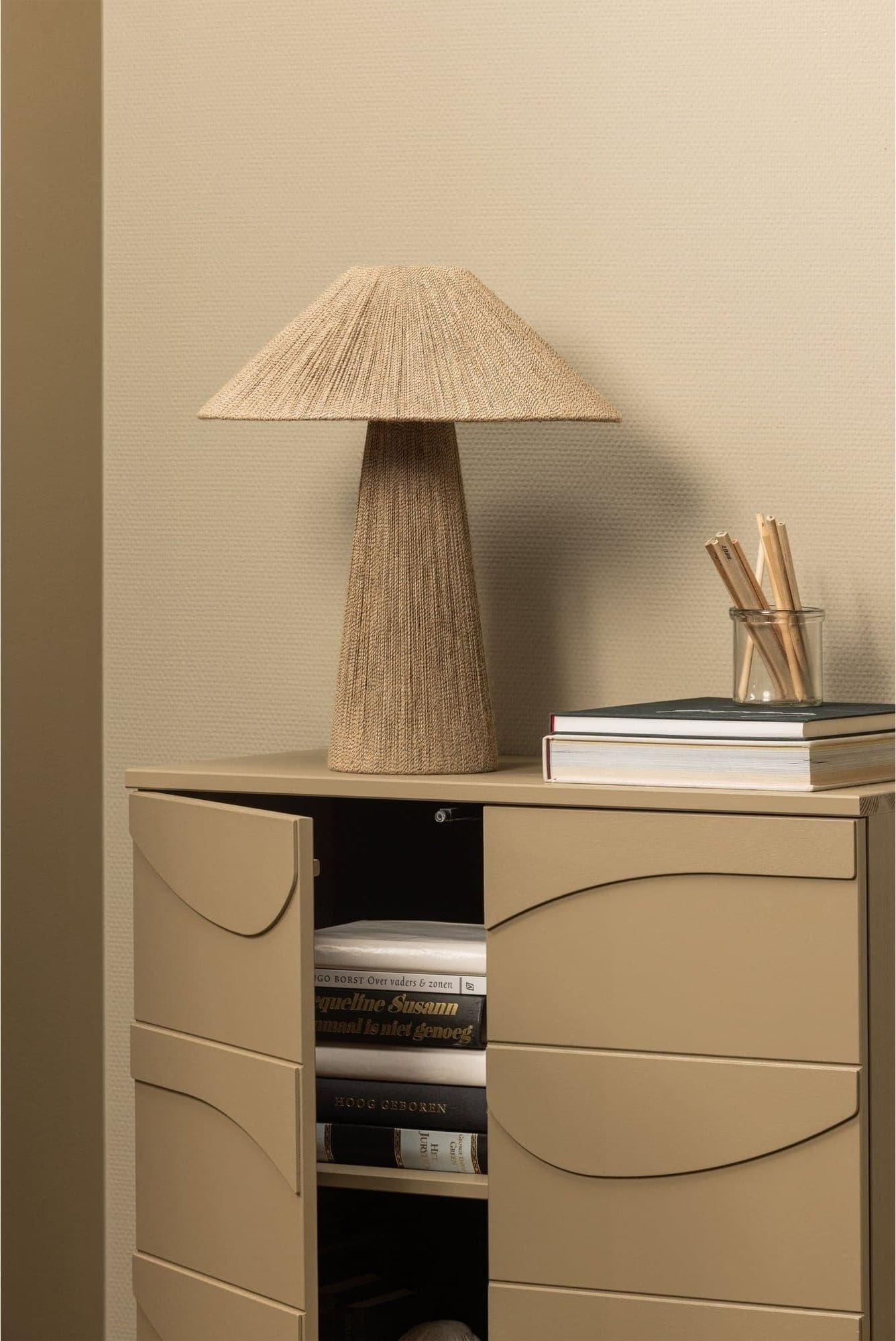 WOOOD Teo kast grenen mud Bruin|Taupe Bergkast|Kast