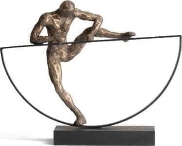COCO maison Climbing beeld H33cm Goud Beeld