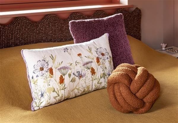 COCO maison Twisted kussen 30x30cm Koper Sierkussen