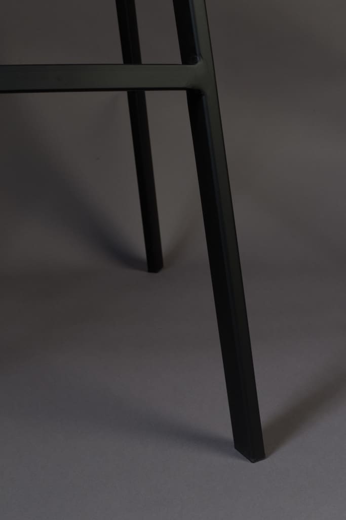 Barstoel Franky Velvet Grey Dutchbone Barstoel ZVR1500070