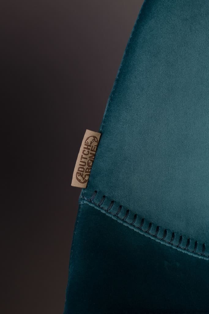 Barstoel Franky Velvet Petrol Dutchbone ZVR1500067