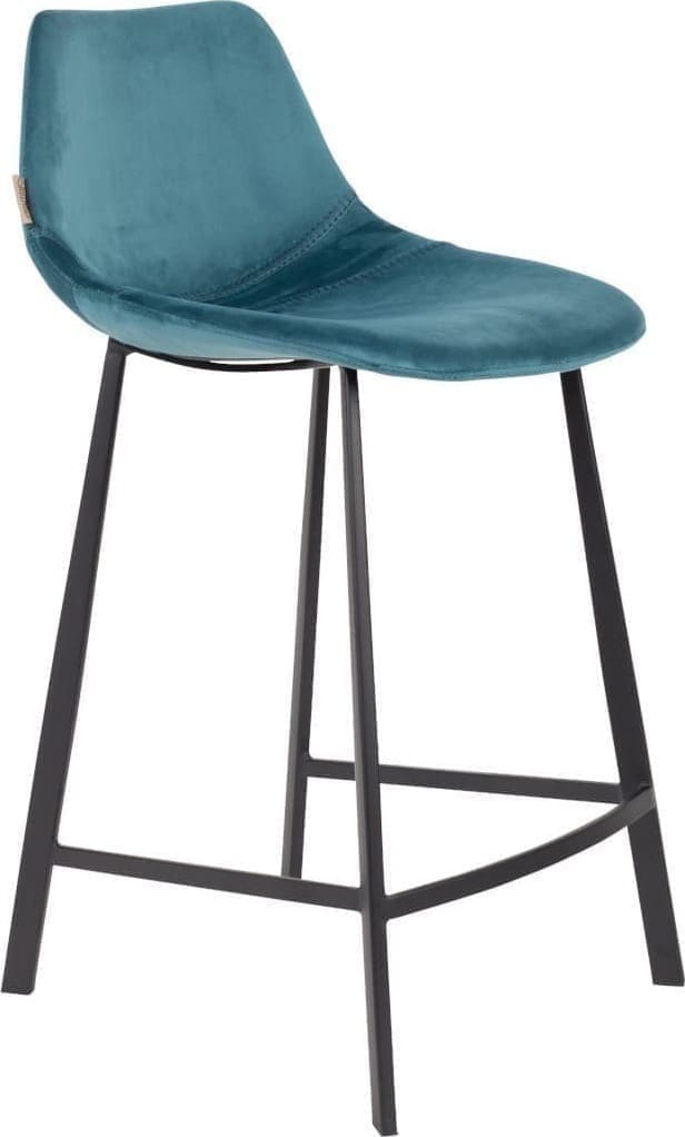 Barstoel Franky Velvet Petrol Dutchbone ZVR1500067