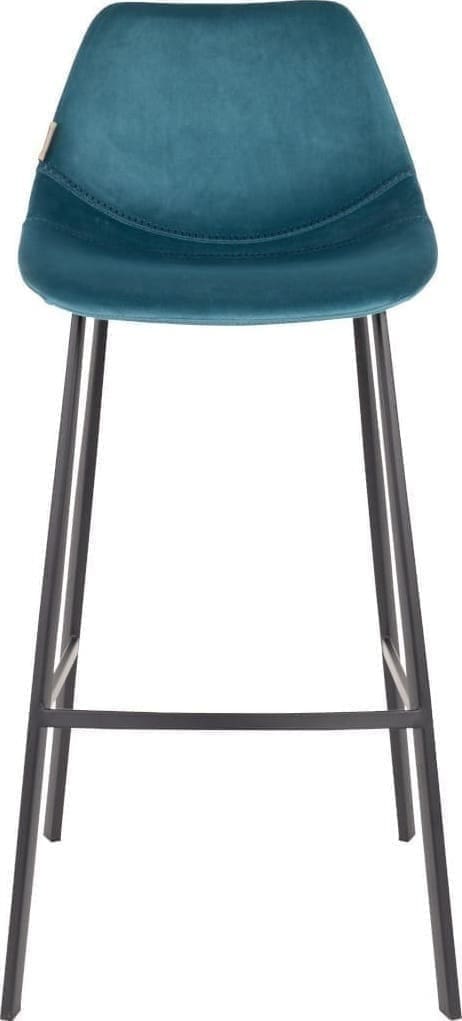 Barstoel Franky Velvet Petrol Dutchbone ZVR1500071
