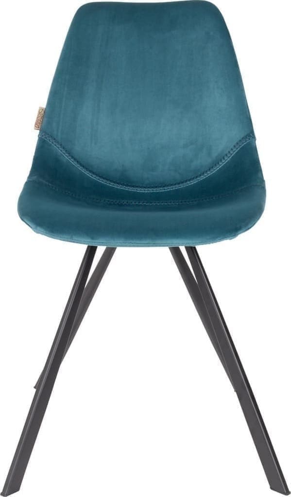Eetkamerstoel Franky Velvet Petrol Dutchbone ZVR1100370