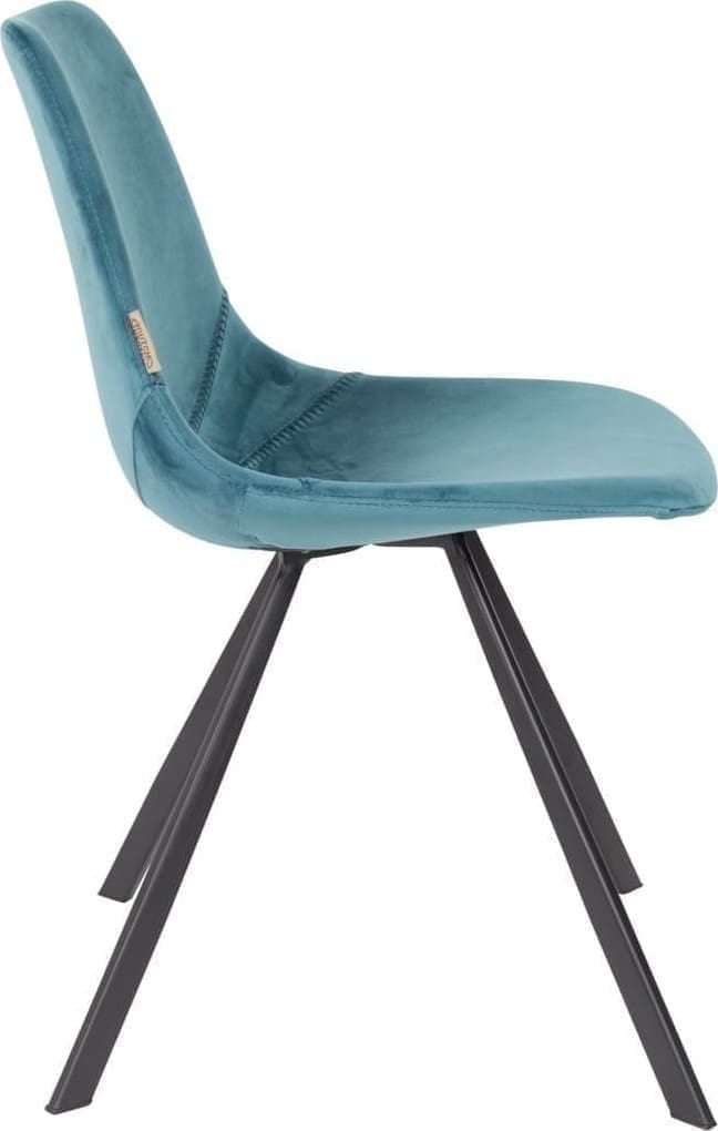 Eetkamerstoel Franky Velvet Petrol Dutchbone ZVR1100370