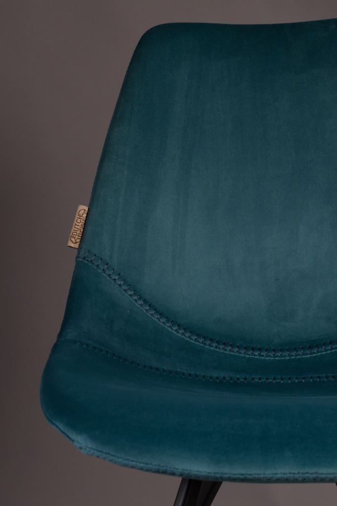 Eetkamerstoel Franky Velvet Petrol Dutchbone ZVR1100370