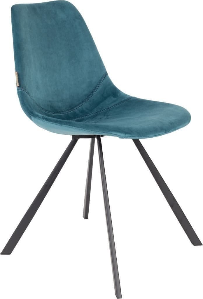 Eetkamerstoel Franky Velvet Petrol Dutchbone  ZVR1100370