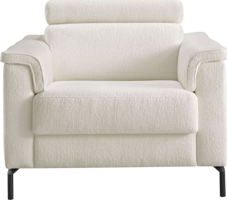 INHOUSE Fauteuil Rigas beige memory foam HR zitting Beige Fauteuil