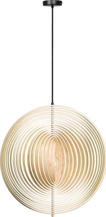 INHOUSE Hanglamp Wodia zwart hout Bruin|Naturel Hanglamp
