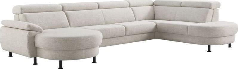 INHOUSE Hoekbank Rigas beige groen memory foam HR zitting Groen Hoekbank