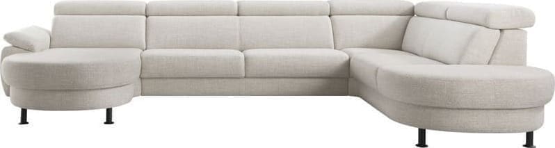 INHOUSE Hoekbank Rigas beige groen memory foam HR zitting Groen Hoekbank
