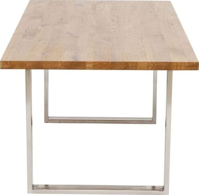 Tafel Jackie Oak Chrome 160x80 Kare Design Eettafel 84587