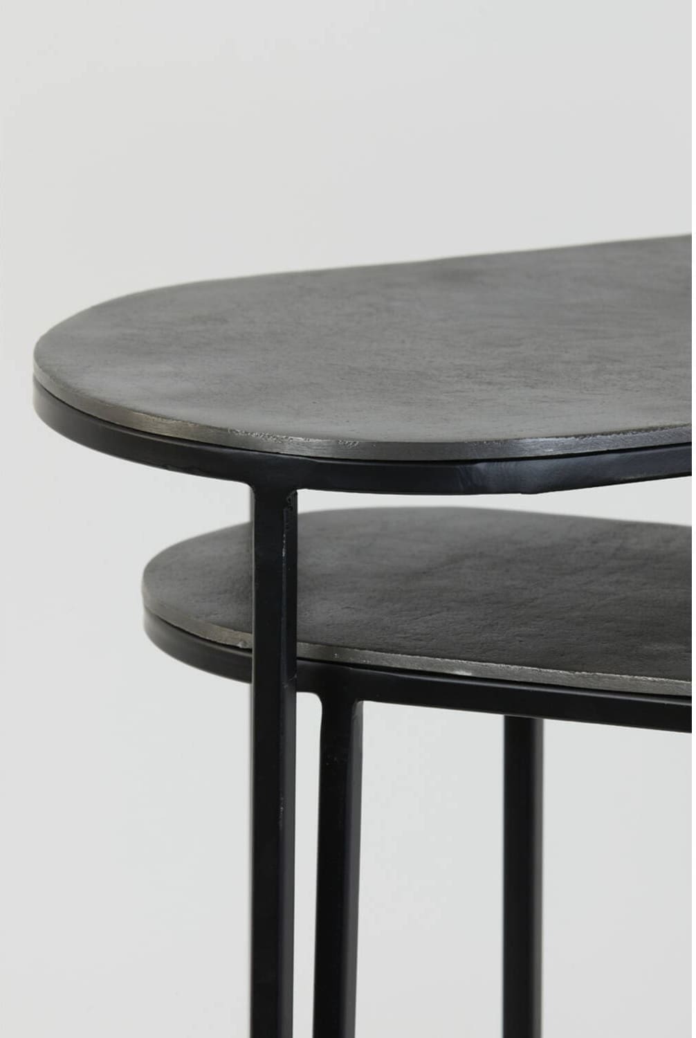 Bijzettafel Bocov - Antiek Lood-zwart Light & Living Bijzettafel 6746015