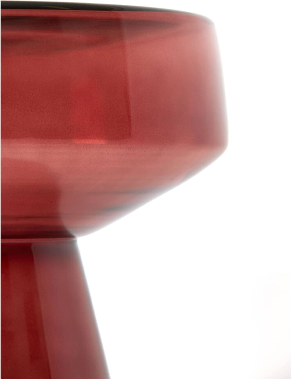 Bijzettafel Dakwa - Glas Bordeaux Light & Living Bijzettafel 6779017