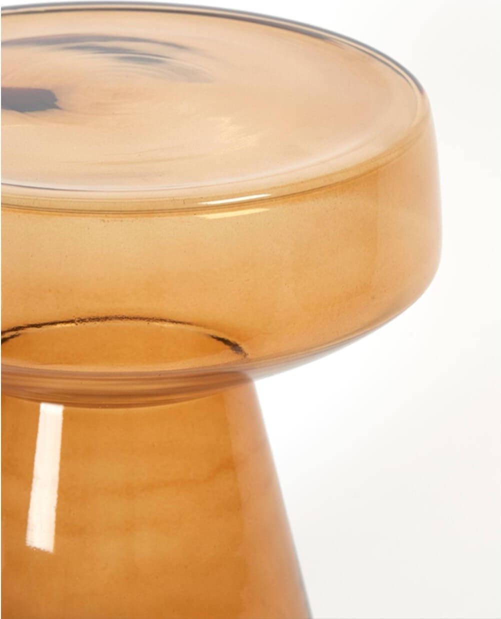 Bijzettafel Dakwa - Glas Okergeel Light & Living Bijzettafel 6779060
