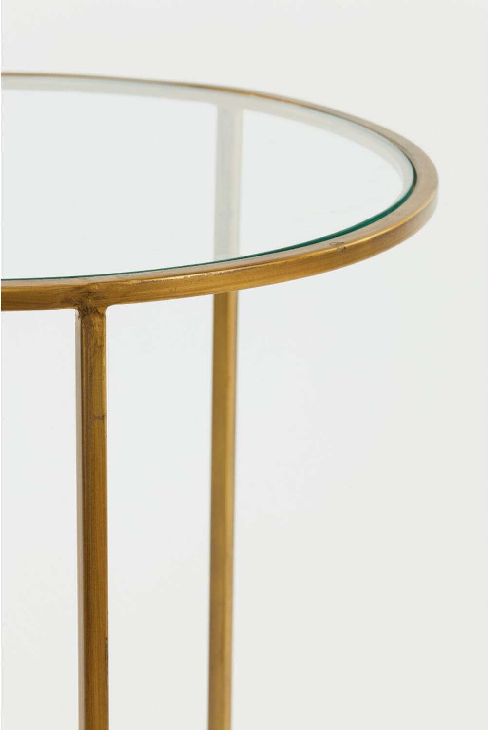 Bijzettafel Duarte - Glas-goud Light & Living Bijzettafel 6724985