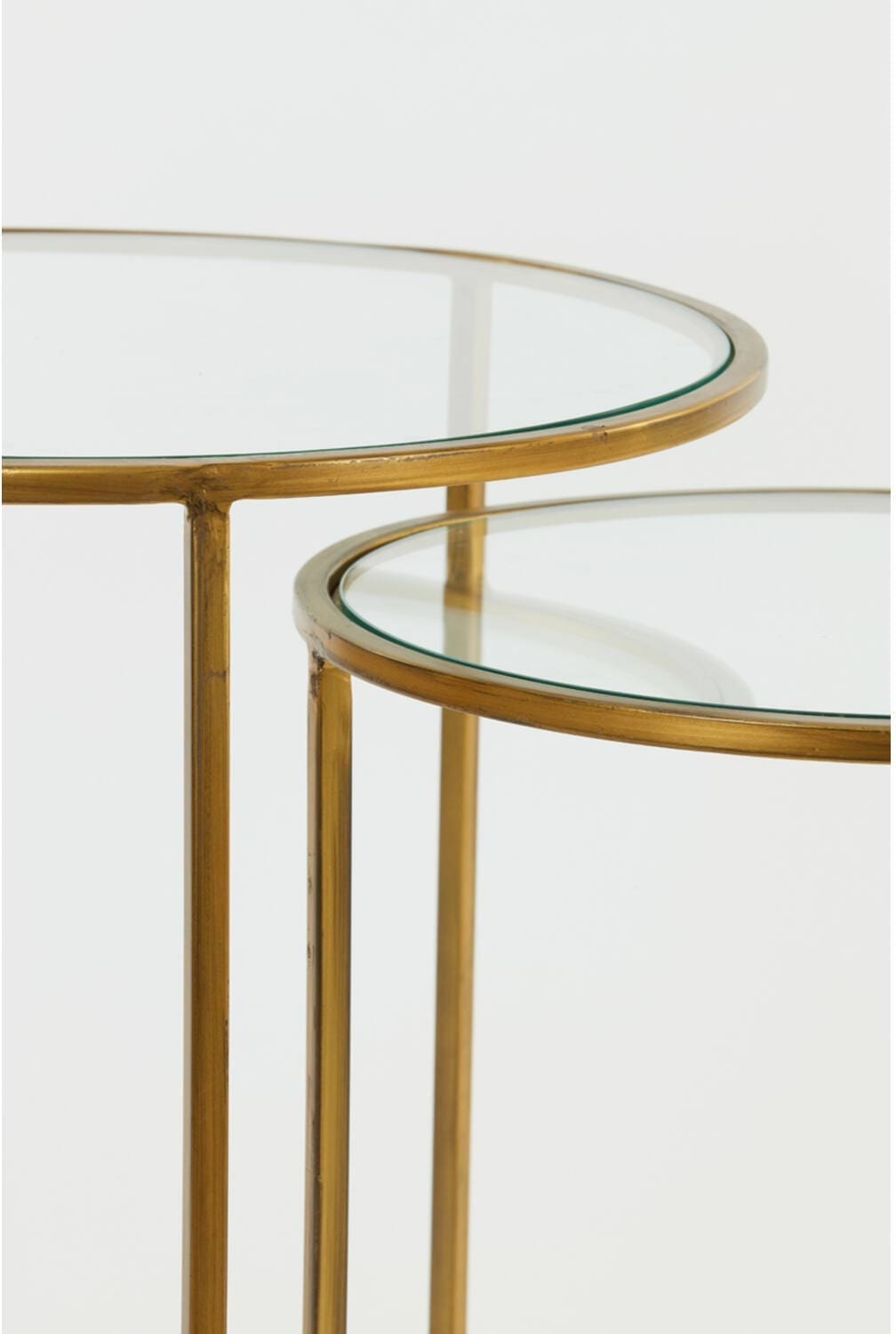 Bijzettafel Duarte - Glas-goud Light & Living Bijzettafel 6724985
