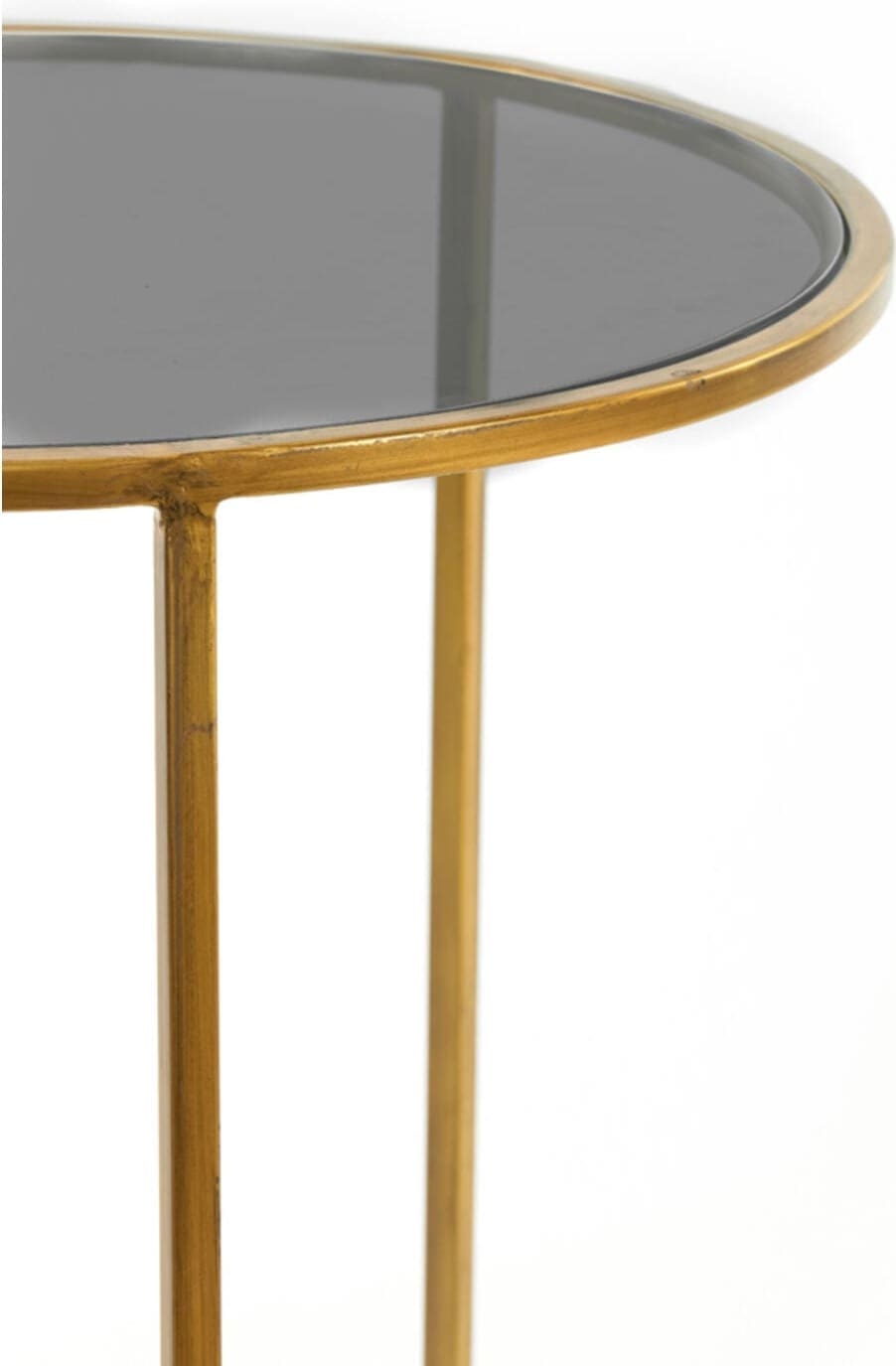 Bijzettafel Duarte - Smoke Glas-goud Light & Living Bijzettafel 6724965