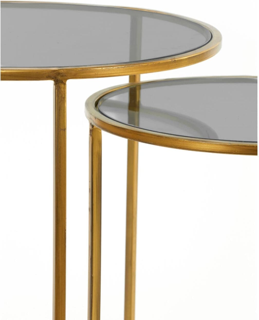 Bijzettafel Duarte - Smoke Glas-goud Light & Living Bijzettafel 6724965