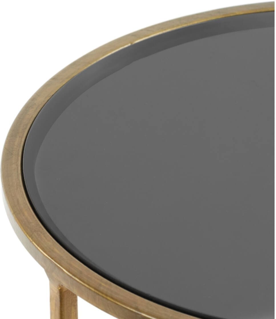 Bijzettafel Duarte - Smoke Glas-goud Light & Living Bijzettafel 6724965