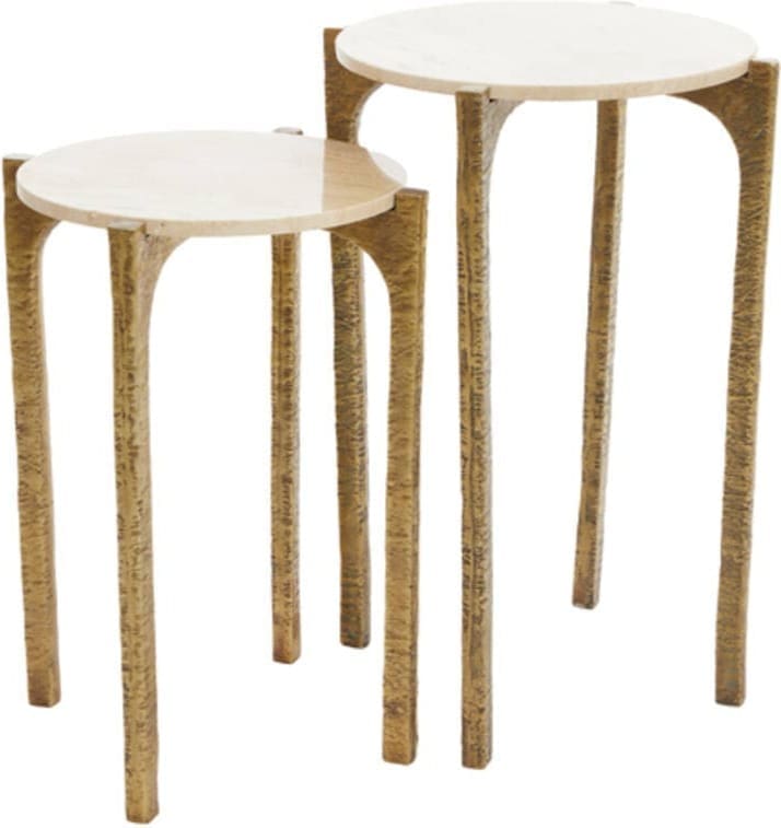 Bijzettafel Kanae - Travert Zand+ant Brns Light & Living Bijzettafel 6788926