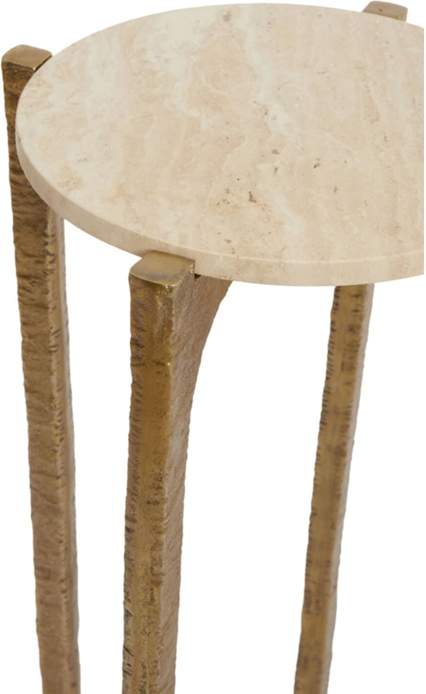 Bijzettafel Kanae - Travert Zand+ant Brns Light & Living Bijzettafel 6788926