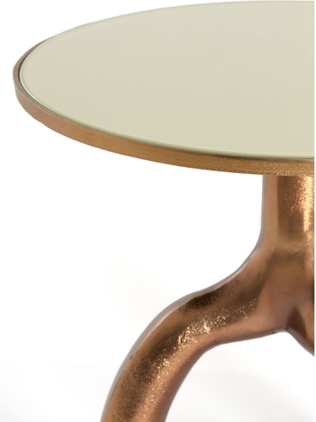 Bijzettafel Mello - Glans Brn Brons+glas Taupe Light & Living Bijzettafel 6798961