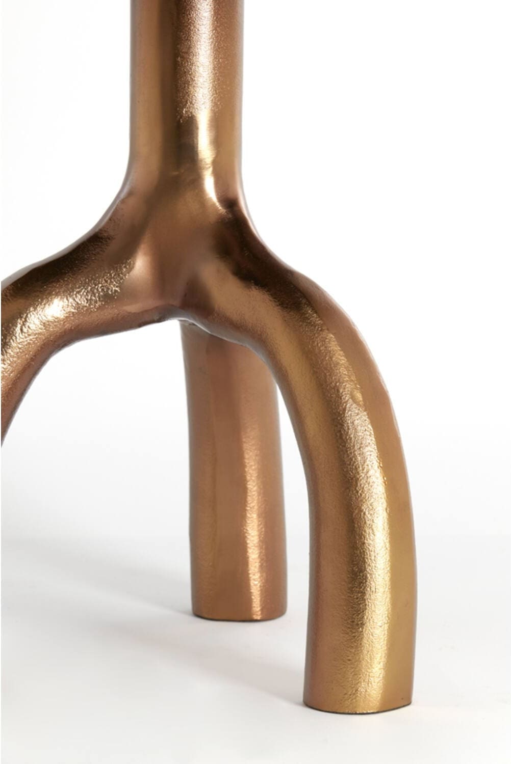 Bijzettafel Mello - Glans Brn Brons+glas Taupe Light & Living Bijzettafel 6798961