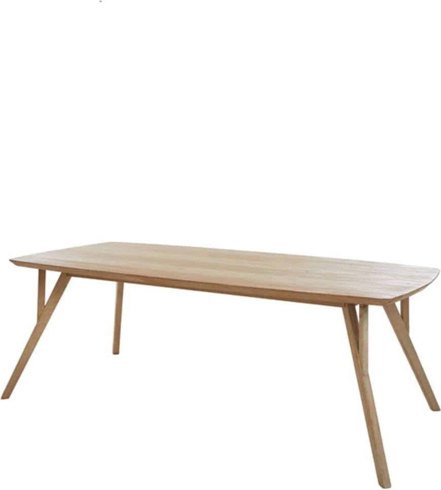 Eettafel Quenza - Mango Hout Naturel Light & Living Eettafel 6761683