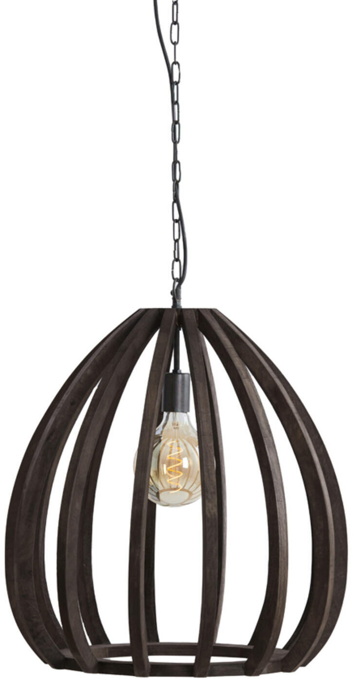 Hanglamp Barsia - Hout Donker Bruin Light & Living Hanglamp 2975390
