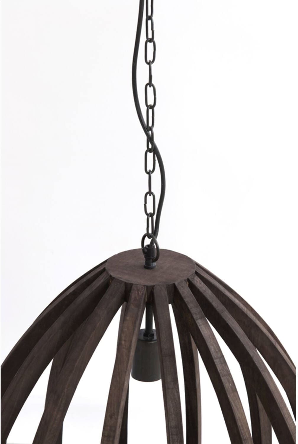 Hanglamp Barsia - Hout Donker Bruin Light & Living Hanglamp 2975390