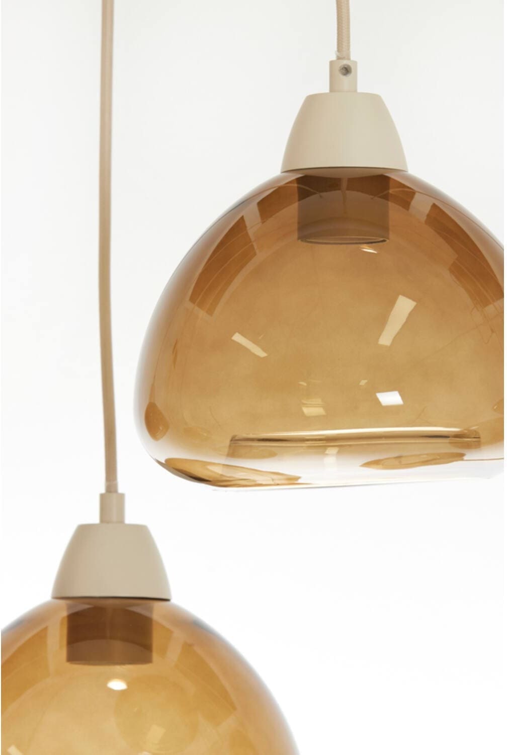 Hanglamp Bisho - Glas Bruin+zand Light & Living Hanglamp 2982282