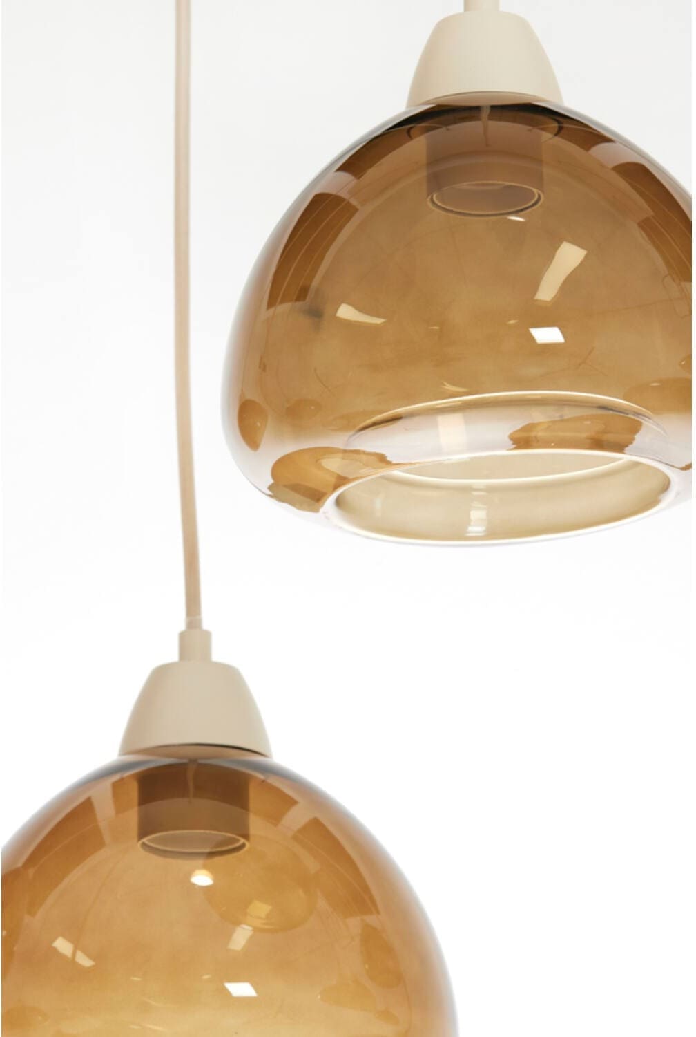 Hanglamp Bisho - Glas Bruin+zand Light & Living Hanglamp 2982382