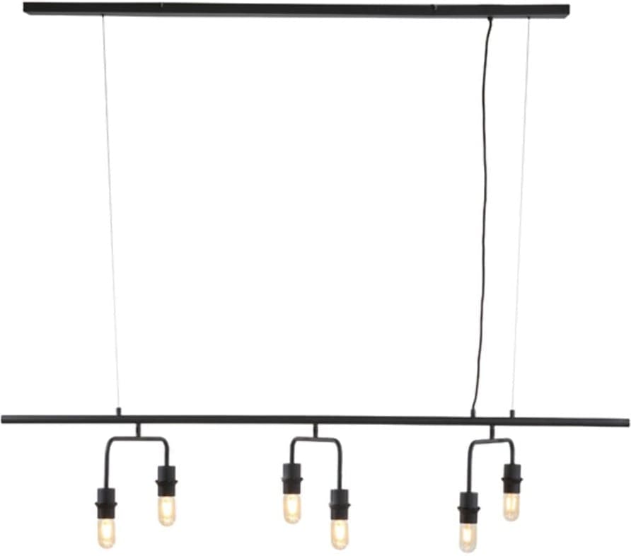 Hanglamp Edisa - Mat Zwart Light & Living Hanglamp 2974712
