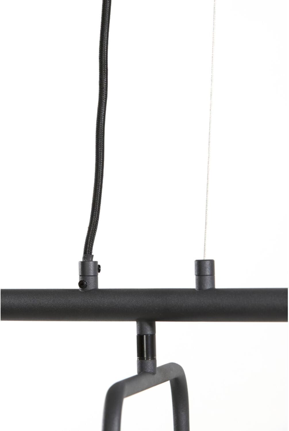Hanglamp Edisa - Mat Zwart Light & Living Hanglamp 2974712